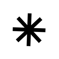 Arterisk vector icon 