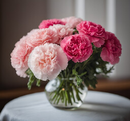 テーブル上の花