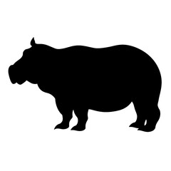 hippo silhouette