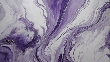 Lavender abstract white marble background art paint pattern ink texture watercolor burnished silver fluid wall.