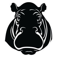 hippopotamus silhouette