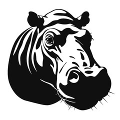 hippopotamus silhouette
