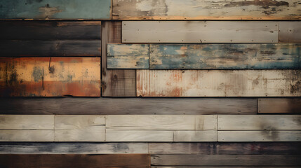  Vintage Lumber: Weathered Relics | Generative AI