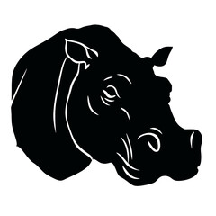 hippopotamus silhouette