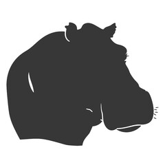 hippopotamus silhouette