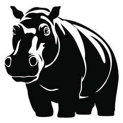 hippopotamus silhouette