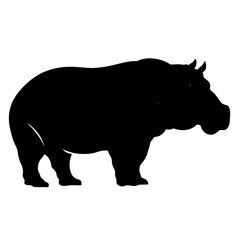 hippopotamus silhouette
