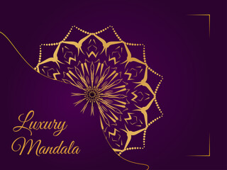 Luxury mandala design template
