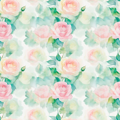 Fototapeta premium seamless pattern with roses