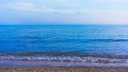 海水浴場／砂浜の波打ち際