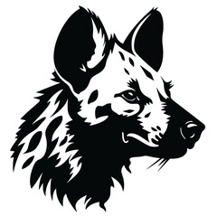 Obraz premium hyena silhouette