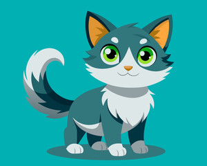 cat feline kitty kitten pussycat cartoon pretty cute vector illustration perfect beautiful amazing tabby tomcat