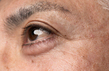 Obraz premium 顔のパーツカット/ミドル世代日本人男性