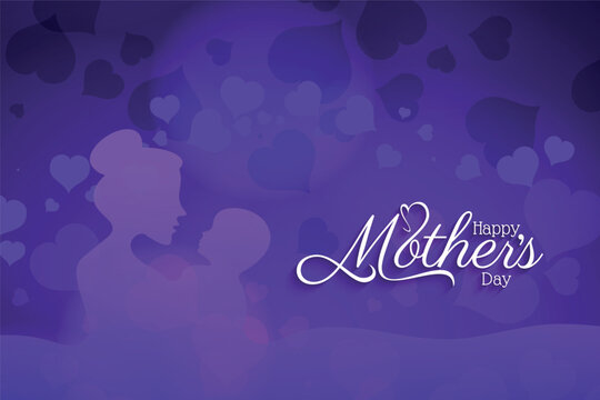 Happy mothers day creative lettering background desig