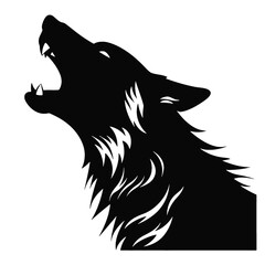 wolf  silhouette