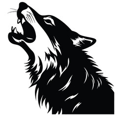 wolf  silhouette