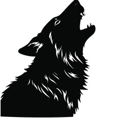 wolf  silhouette