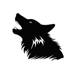 wolf  silhouette
