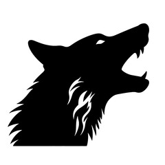 wolf  silhouette