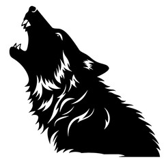 wolf  silhouette