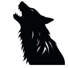 wolf  silhouette