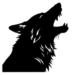 wolf  silhouette