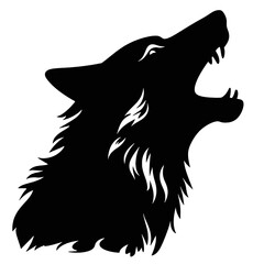 silhouette of a wolf