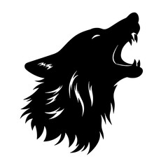 silhouette of a wolf