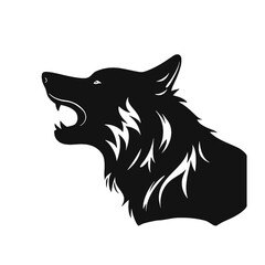 silhouette of a wolf