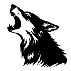 silhouette of a wolf