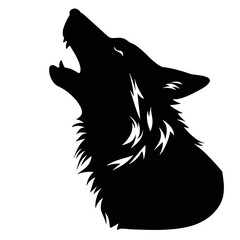 wolf head silhouette