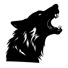 wolf head silhouette