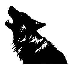 wolf head silhouette