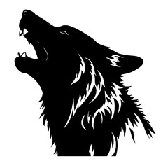wolf head silhouette
