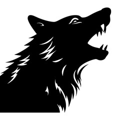 wolf head silhouette