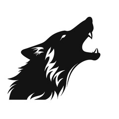 wolf head silhouette