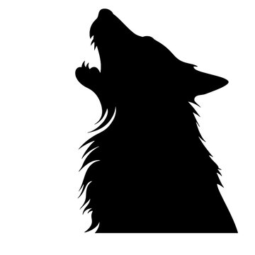 wolf  silhouette