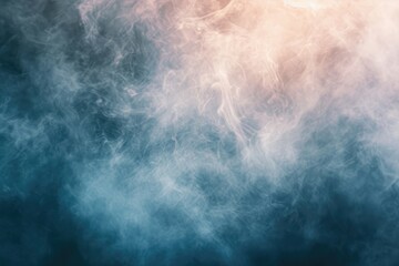 Mysterious smoky misty atmosphere in the forest Texture background for ads and banners Generative AI - obrazy, fototapety, plakaty