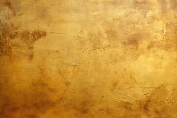 Golden Aged Wall. Vintage Yellow Parchment Texture Background for Photography and Design Projects