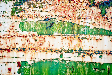Grunge old paint texture background overlay. Weathered Paint on Metal Surface