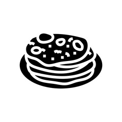 naan bread indian cuisine glyph icon vector. naan bread indian cuisine sign. isolated symbol illustration