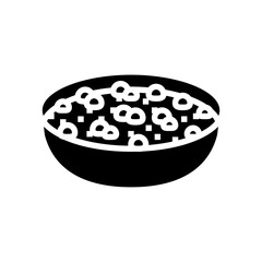 chana masala indian cuisine glyph icon vector. chana masala indian cuisine sign. isolated symbol illustration