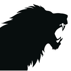 lion face silhouette