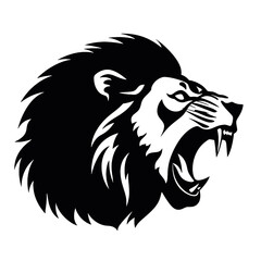 lion face silhouette