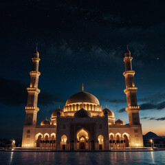 Fototapeta na wymiar A beautiful Mosque