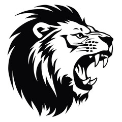 Obraz premium lion silhouette