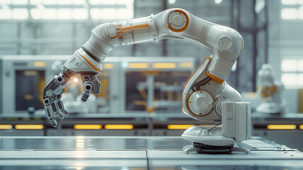 manufacturing by robots, industry 4.0 concept