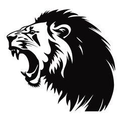 lion face silhouette