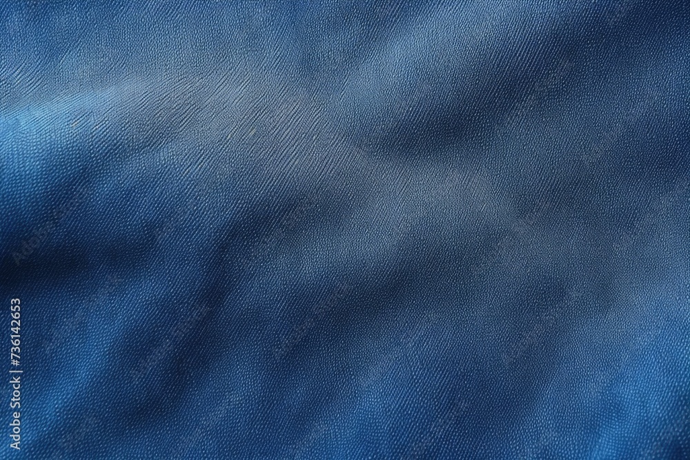 Poster Blue cloth close up on black background. Versatile image suitable for various design projects