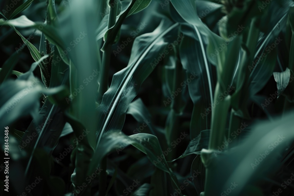 Poster a close-up view of a field filled with tall, golden corn. this image can be used to represent agricu